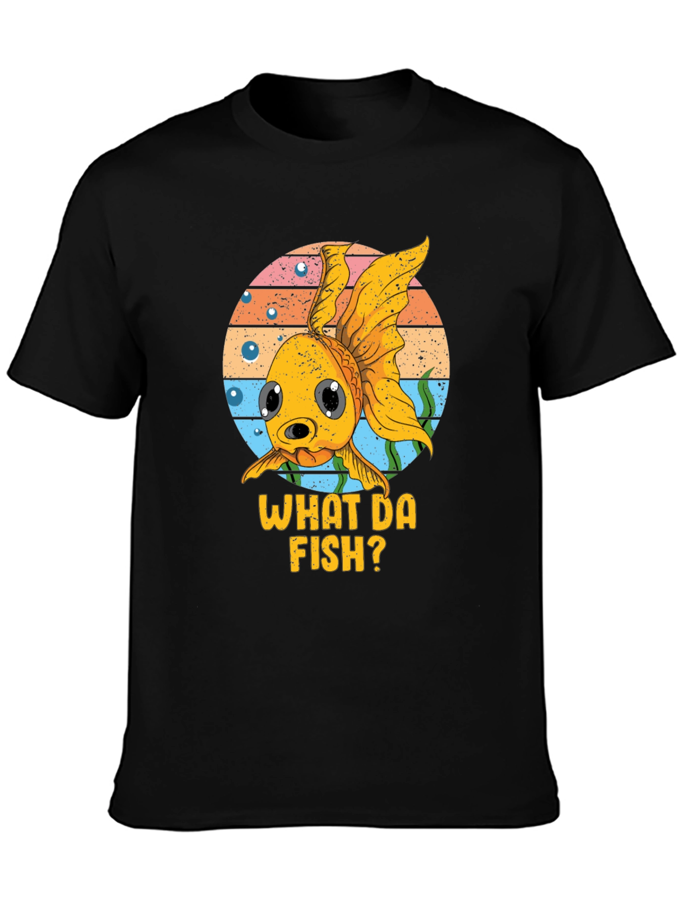 What Da Fish? Graphic T-Shirt - Black