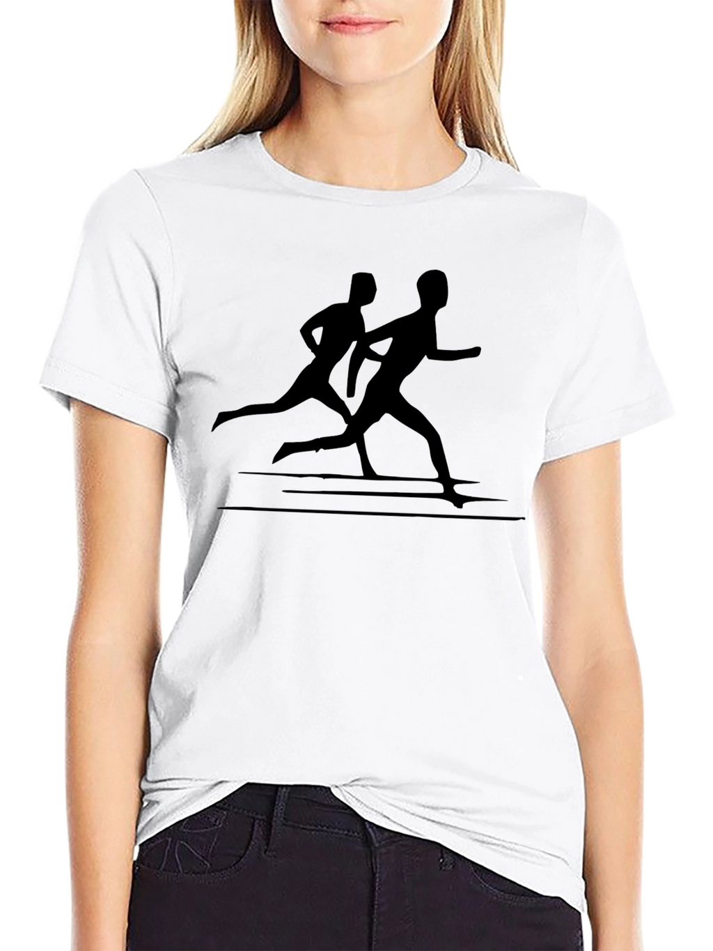 Runner Silhouette Graphic Tee - Black T-Shirt