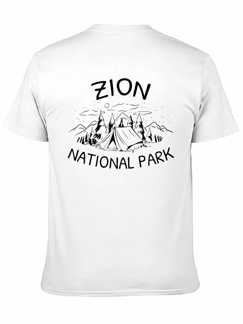 Zion National Park Graphic Tee - Camping Design
