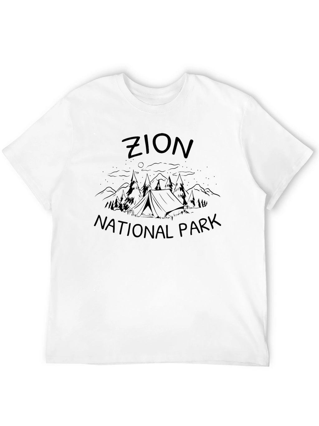 Zion National Park Graphic Tee - Camping Design