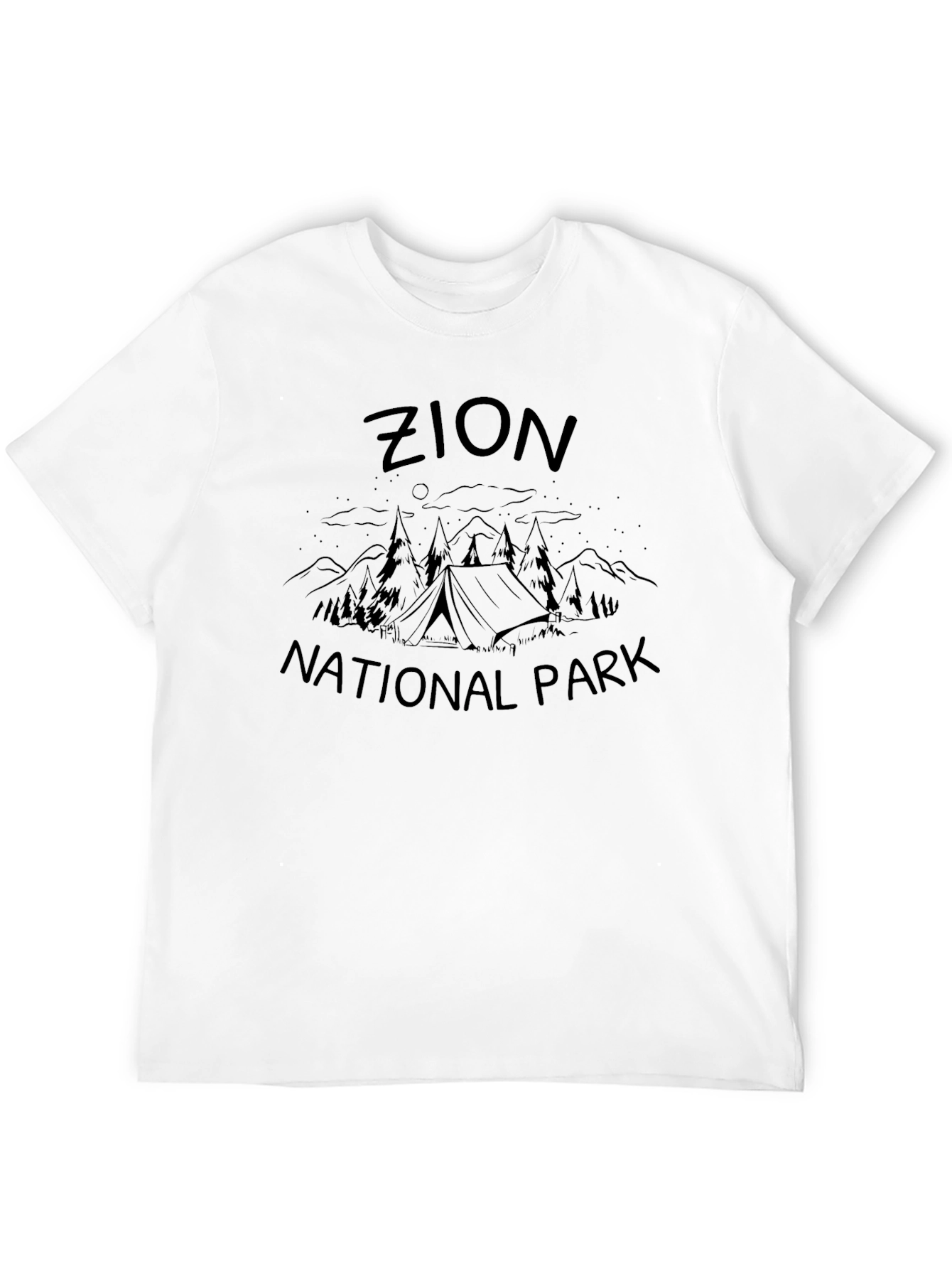 Zion National Park Graphic Tee - Camping Design