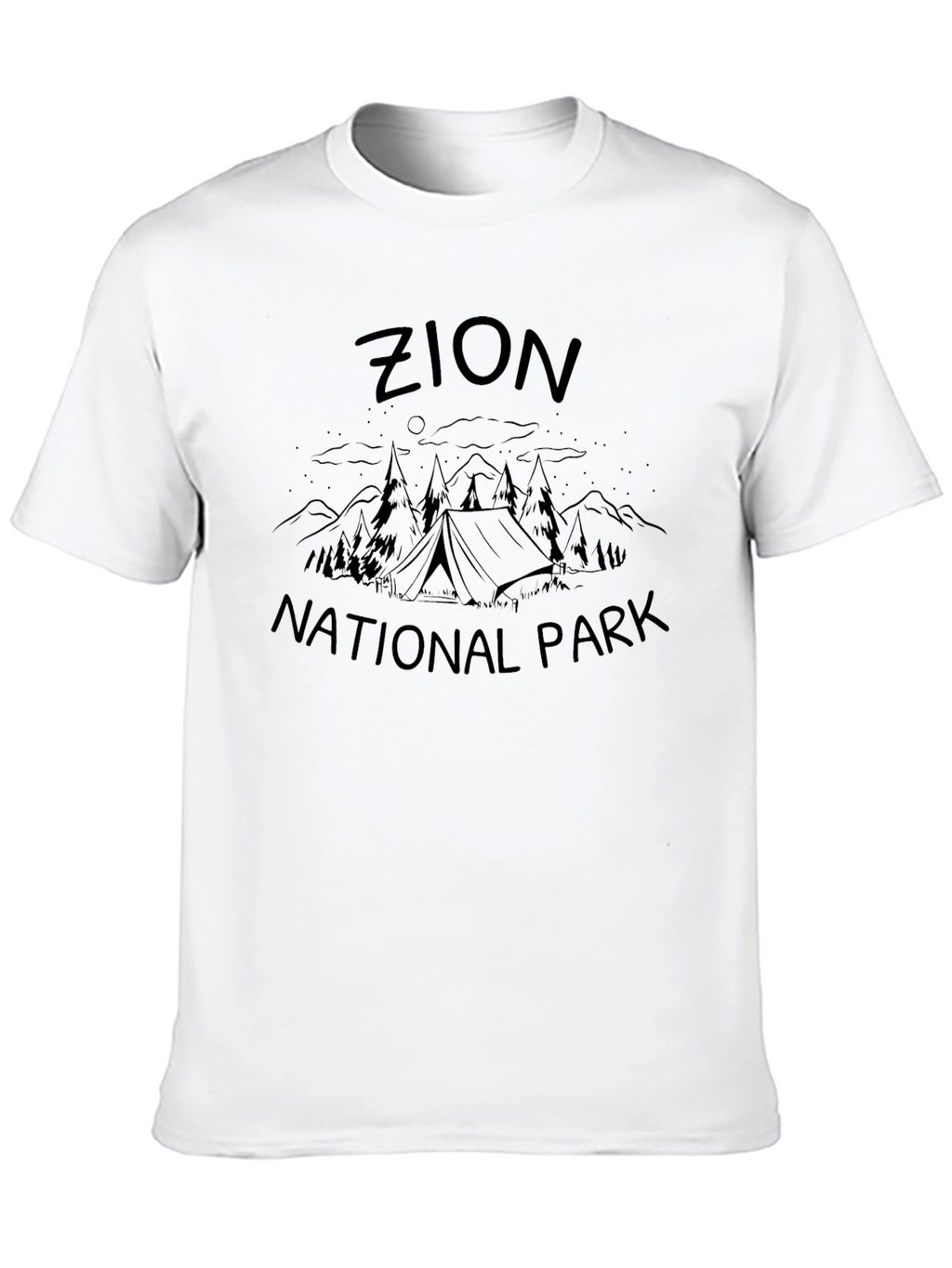 Zion National Park Graphic Tee - Camping Design