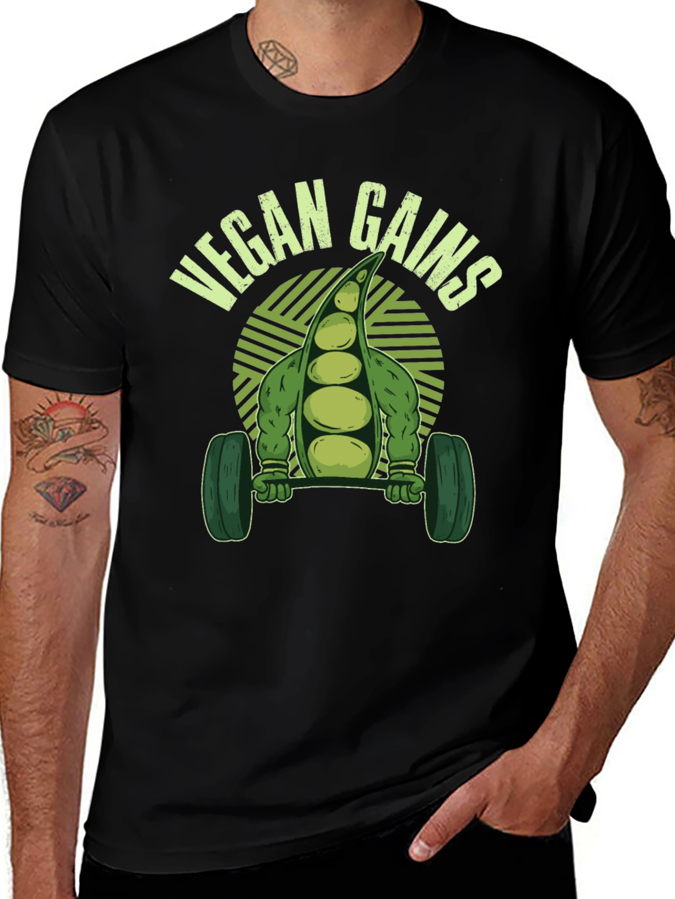 Vegan Gains T-Shirt - Fitness Apparel
