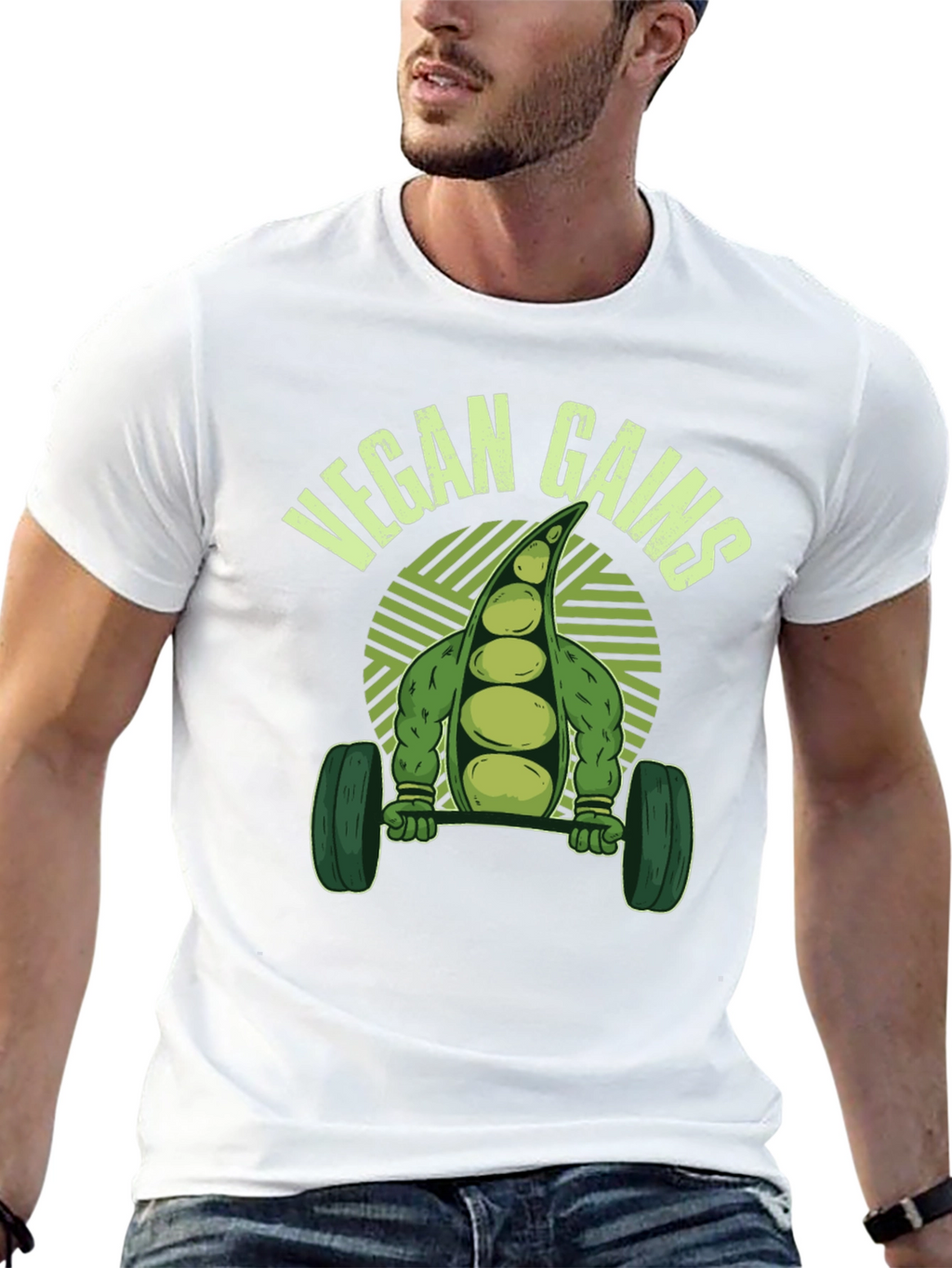 Vegan Gains T-Shirt - Fitness Apparel