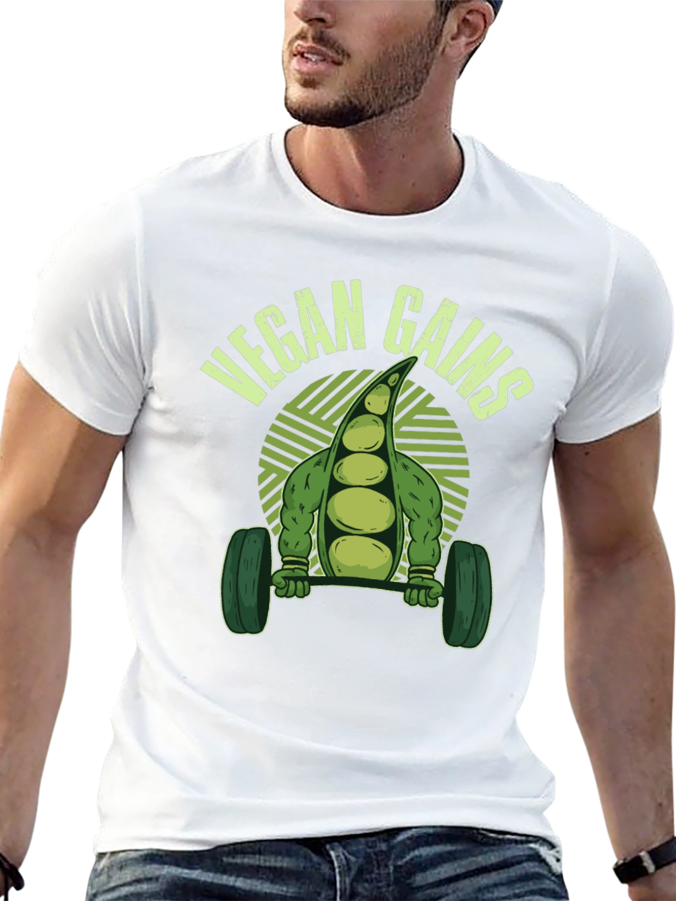 Vegan Gains T-Shirt - Fitness Apparel