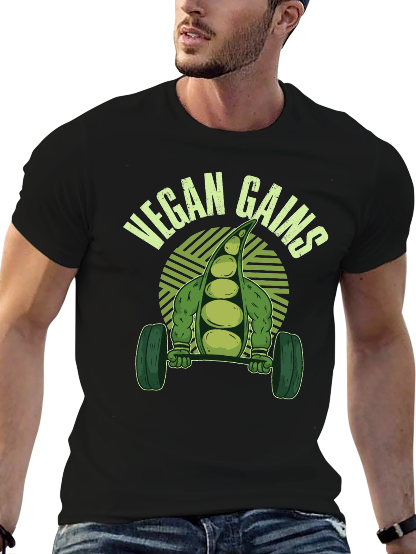 Vegan Gains T-Shirt - Fitness Apparel