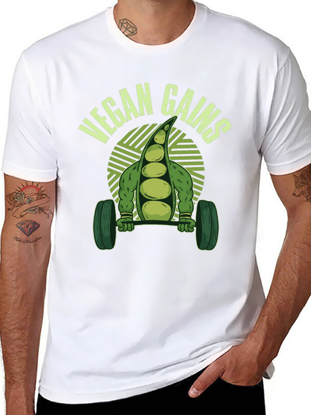 Vegan Gains T-Shirt - Fitness Apparel