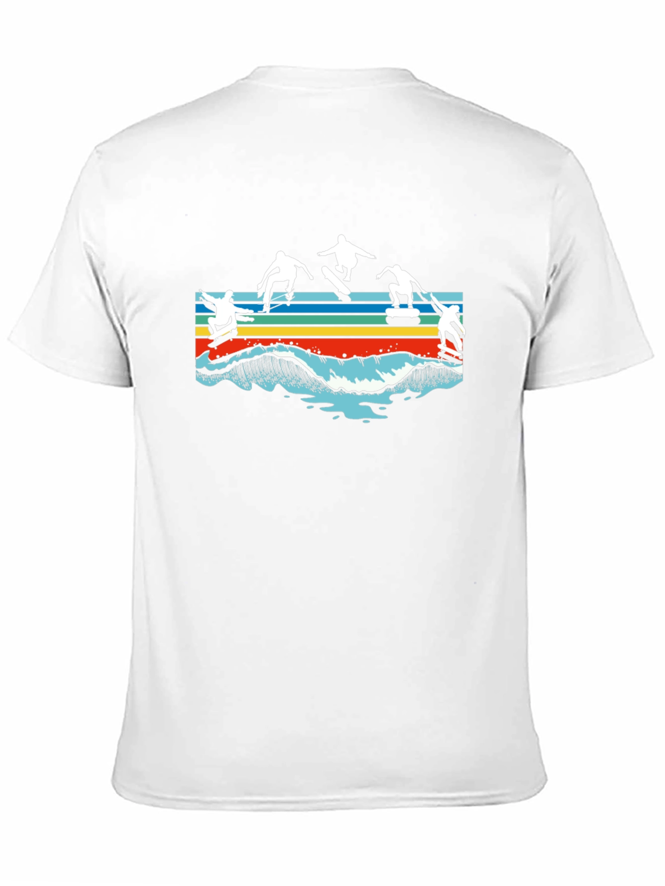 Skateboarding Waves Graphic T-Shirt