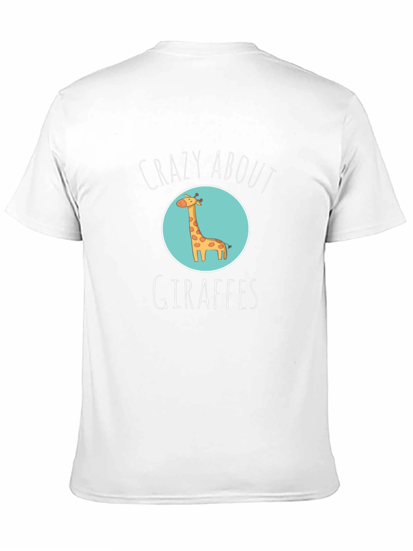 Crazy About Giraffes Black T-Shirt