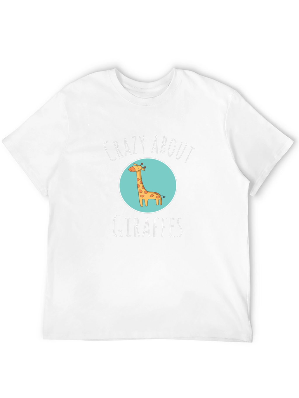 Crazy About Giraffes Black T-Shirt