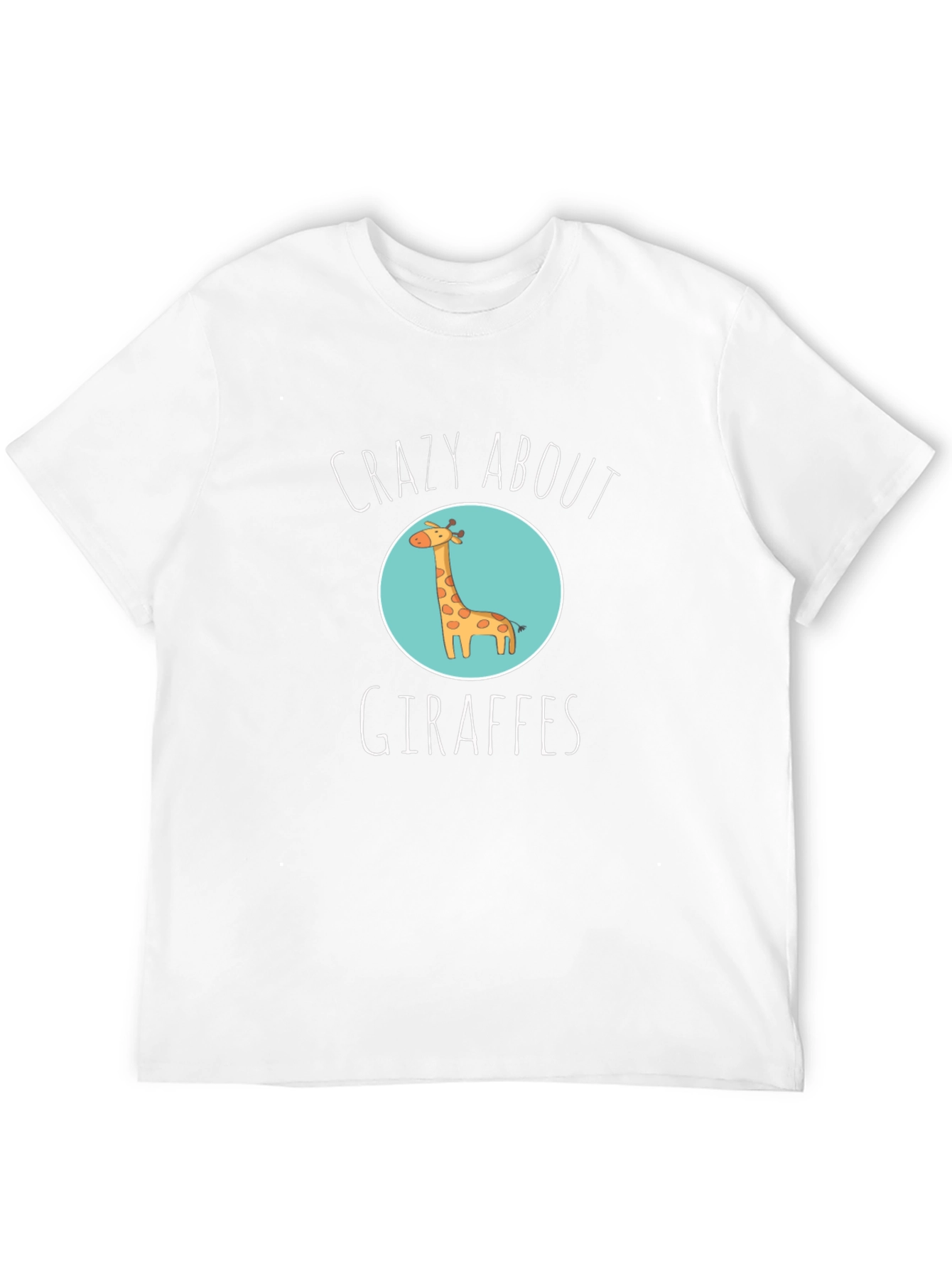 Crazy About Giraffes Black T-Shirt
