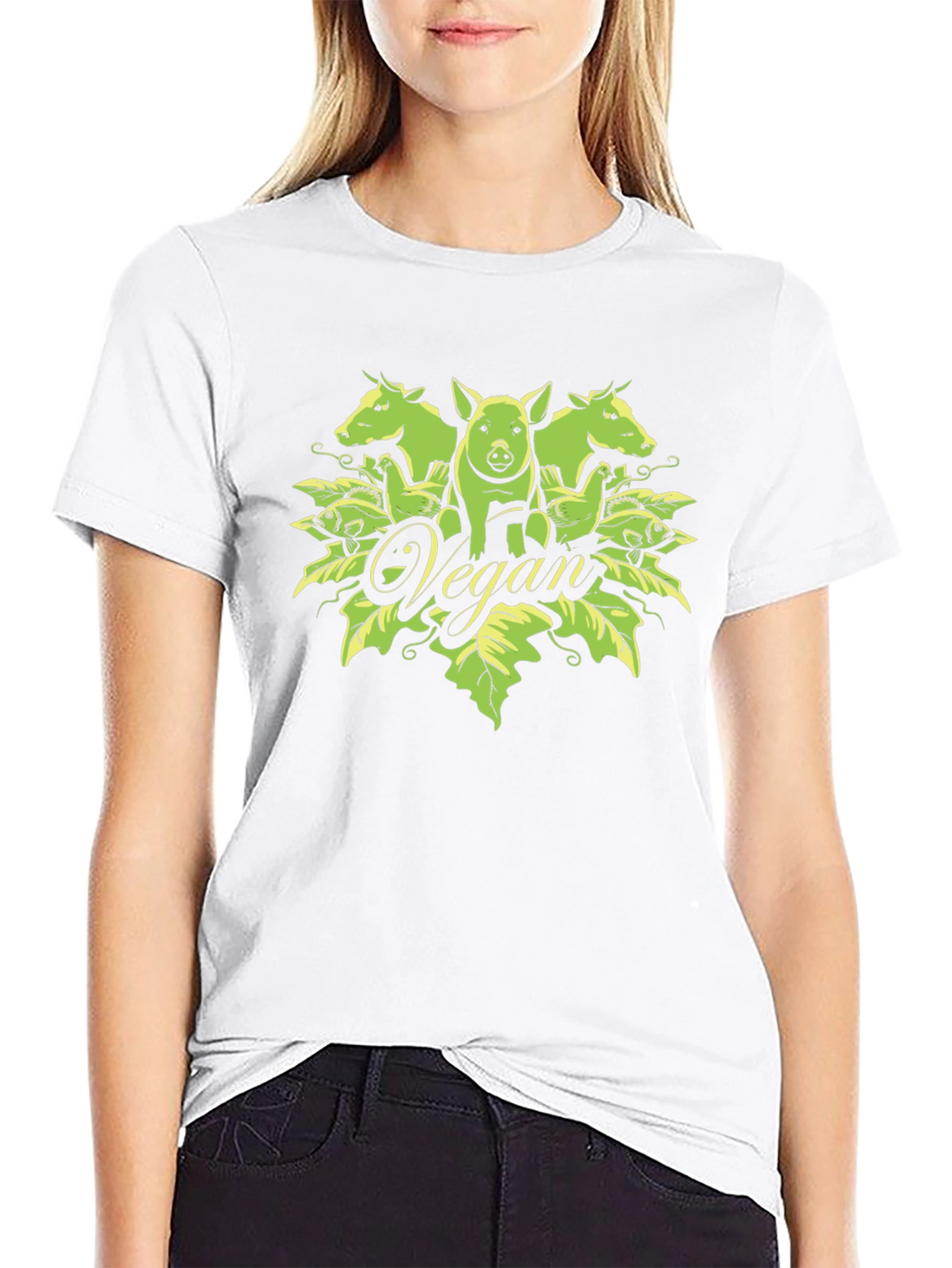 Vegan T-Shirt with Animal Design