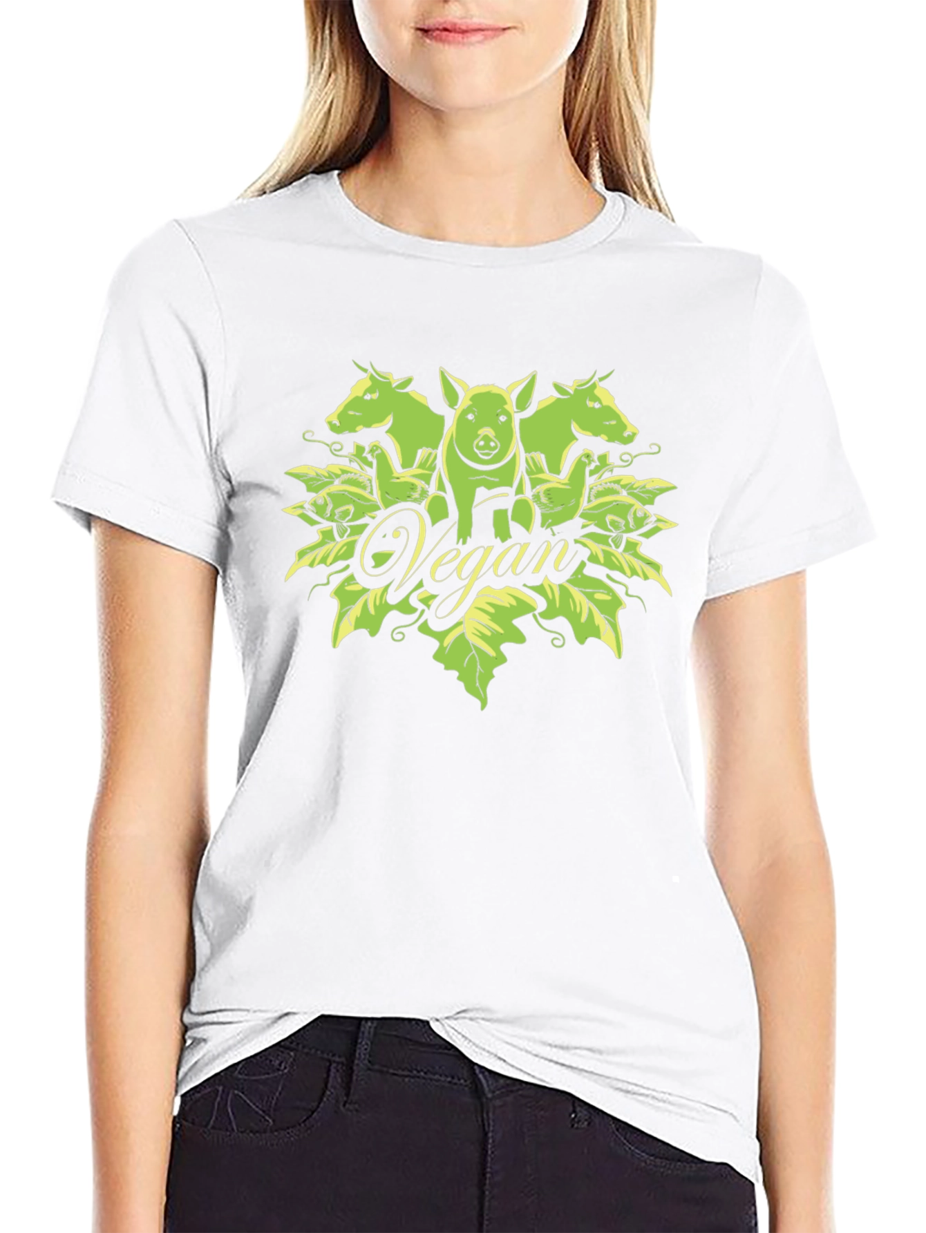 Vegan T-Shirt with Animal Design