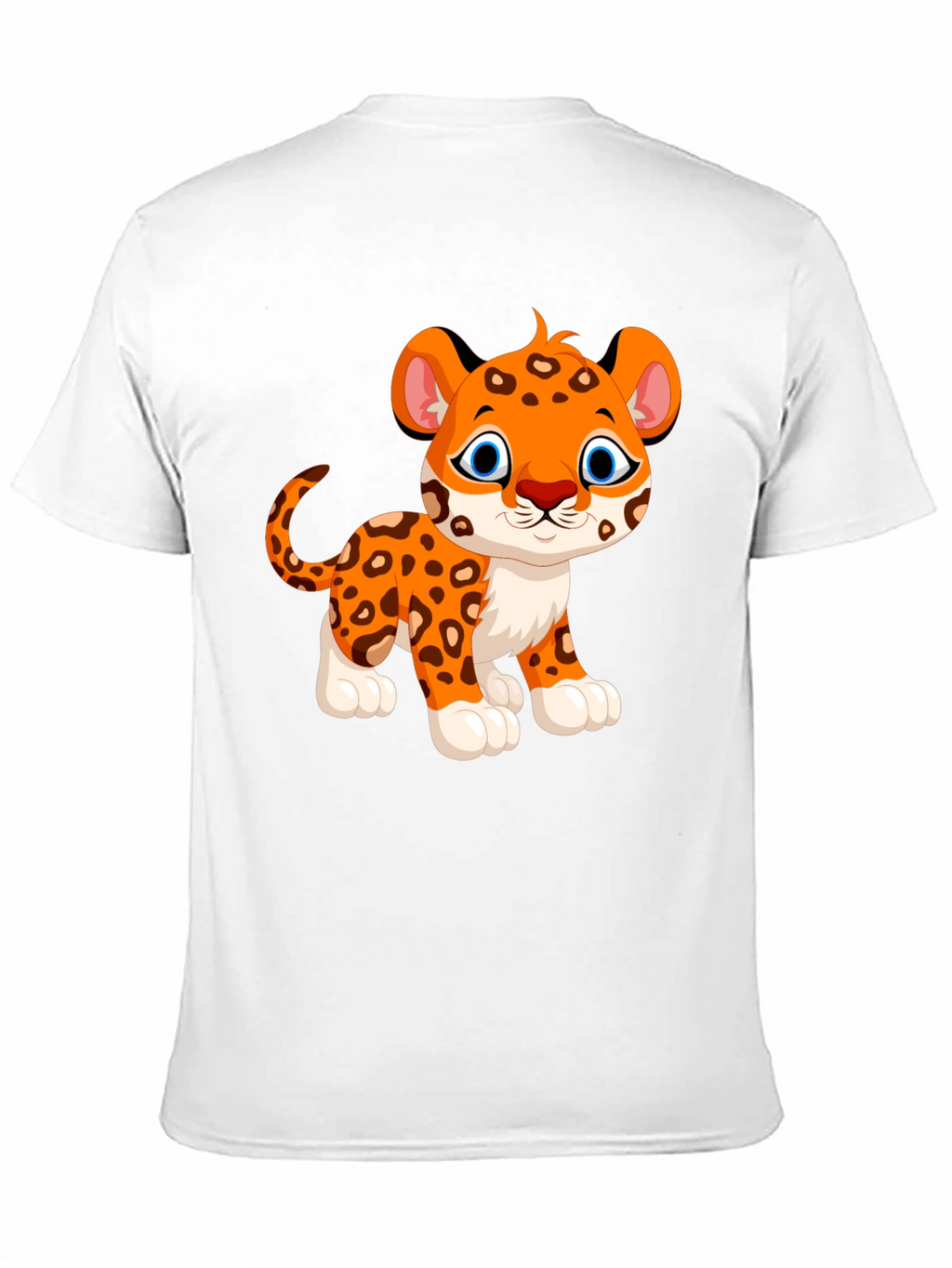 Cute Cartoon Leopard Graphic T-Shirt