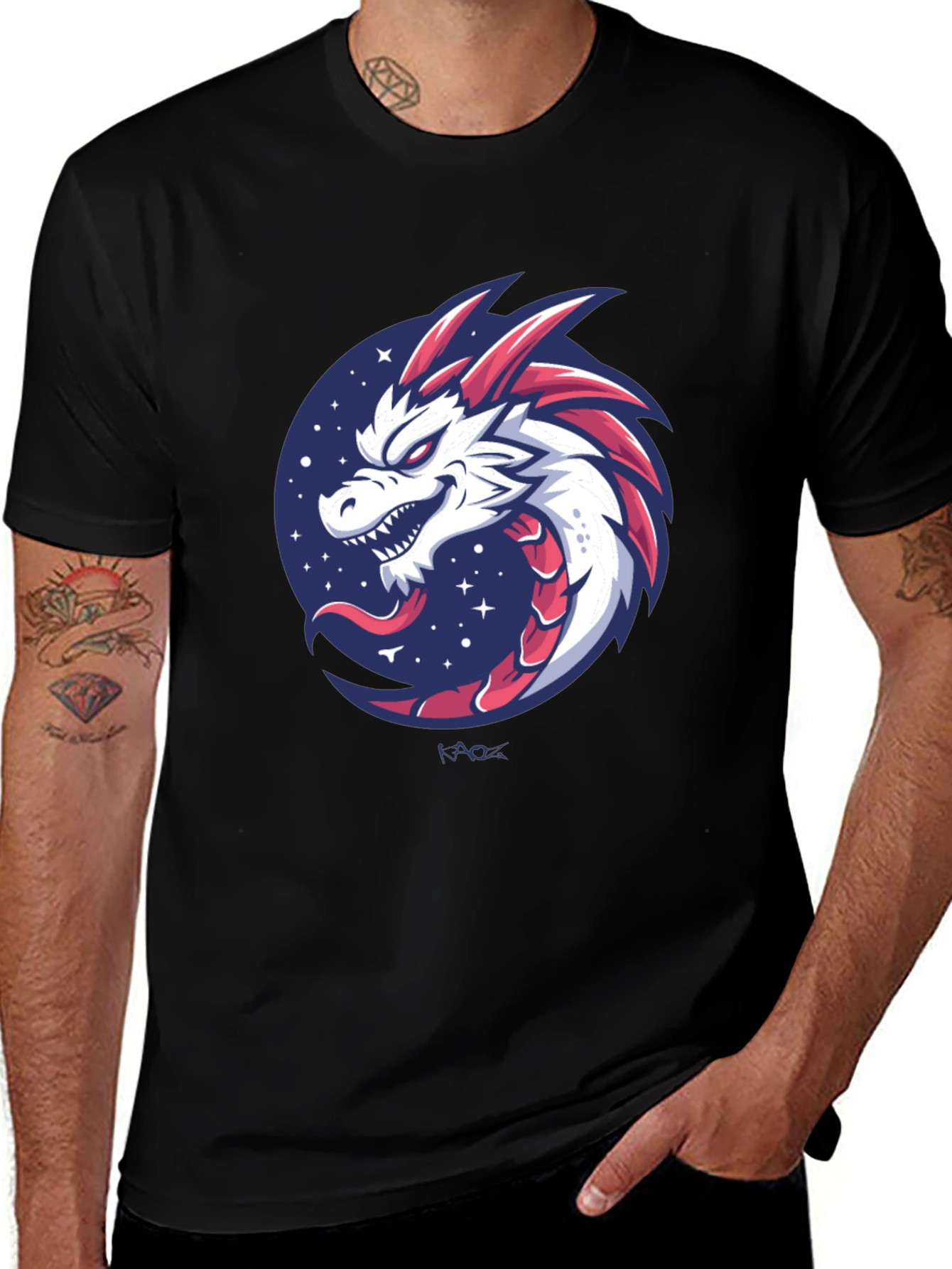 Dragon Graphic Black T-Shirt