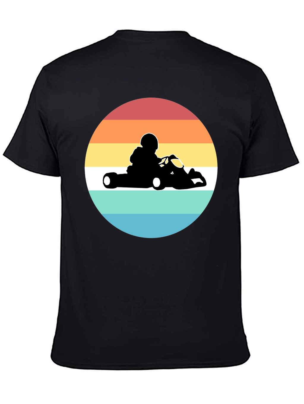 Retro Go-Kart Racing T-Shirt - Black