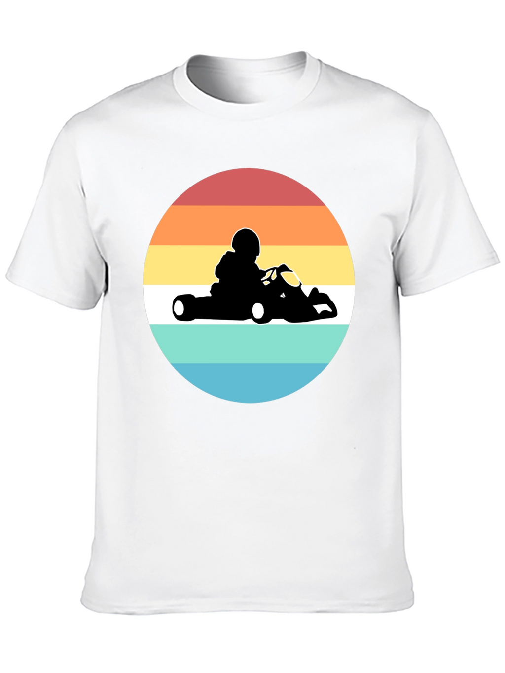 Retro Go-Kart Racing T-Shirt - Black