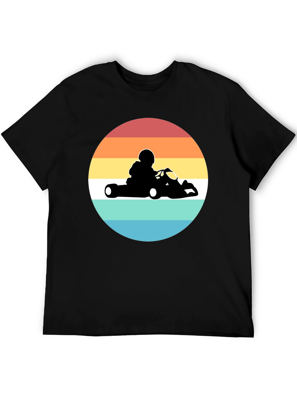 Retro Go-Kart Racing T-Shirt - Black