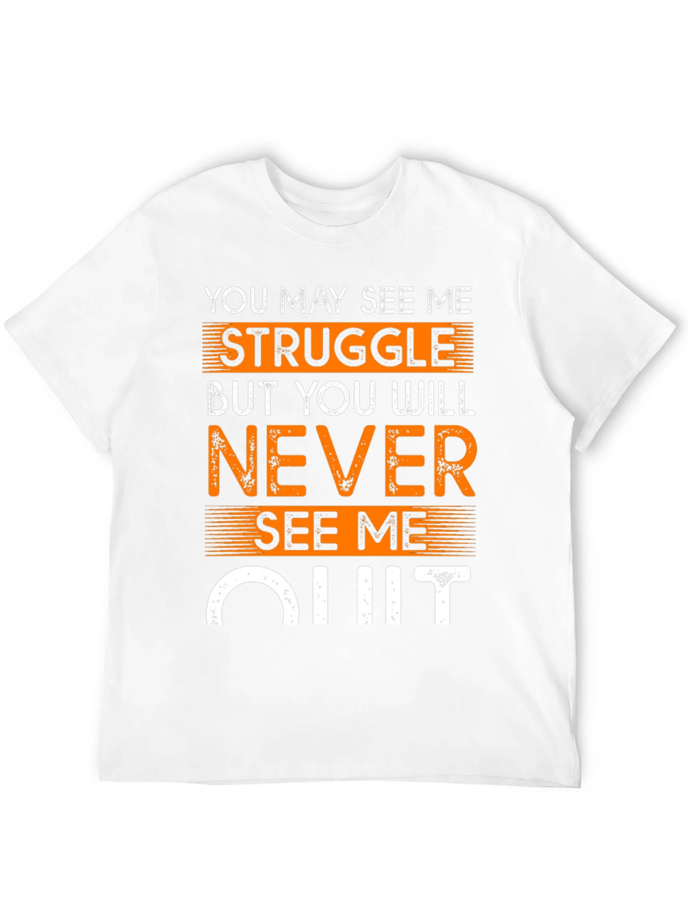 Motivational T-Shirt: Never Quit