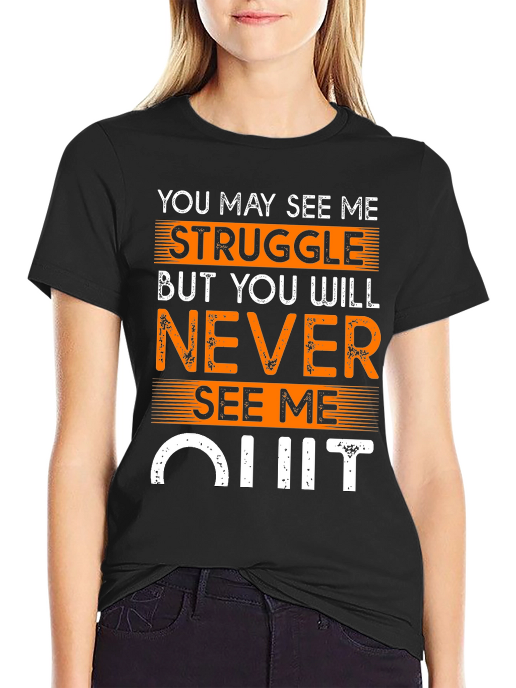 Motivational T-Shirt: Never Quit