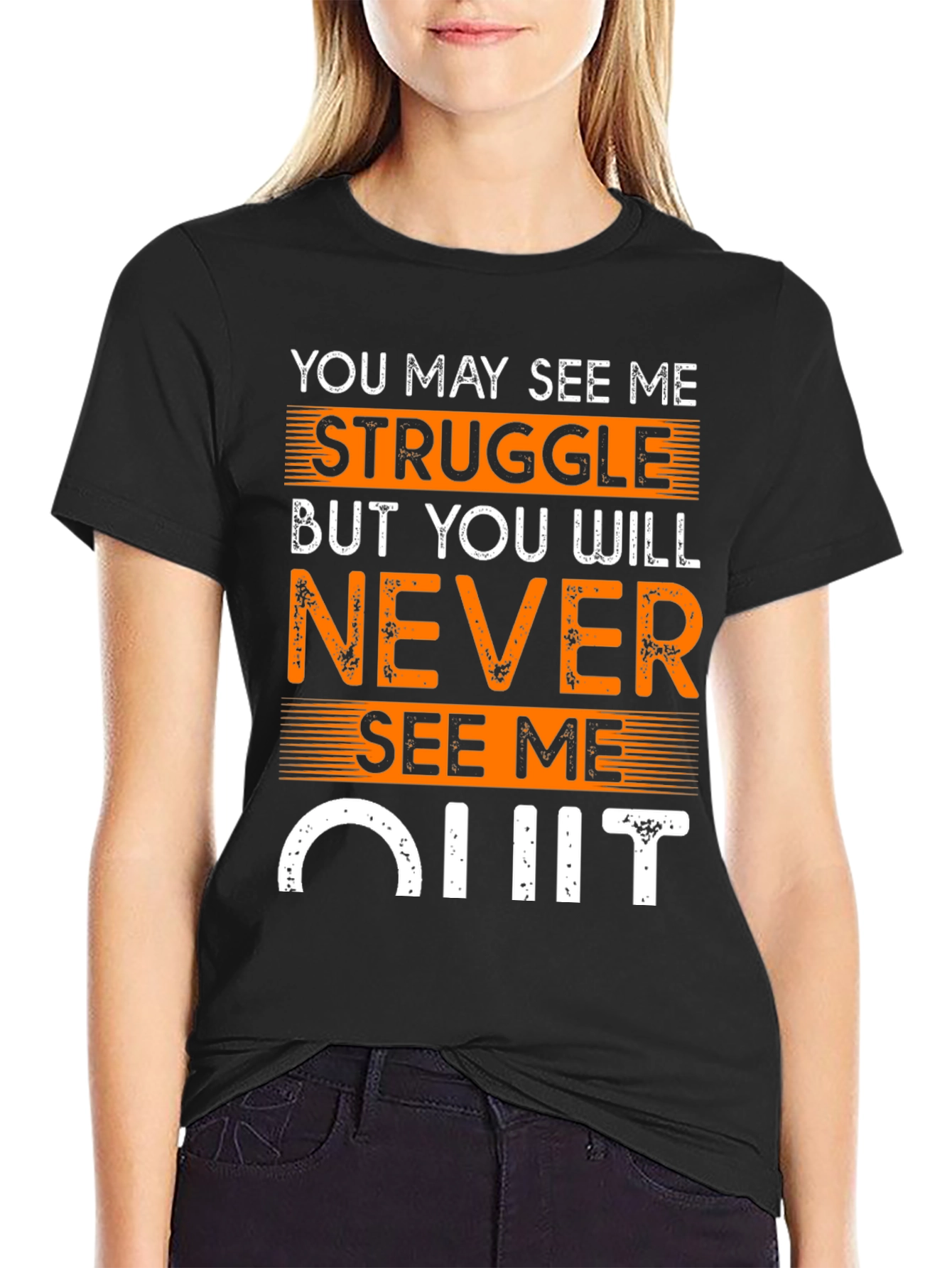 Motivational T-Shirt: Never Quit