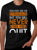 Motivational T-Shirt: Never Quit