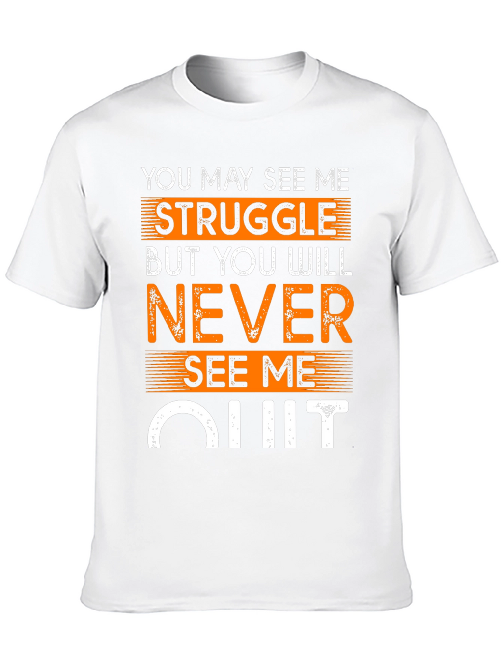 Motivational T-Shirt: Never Quit