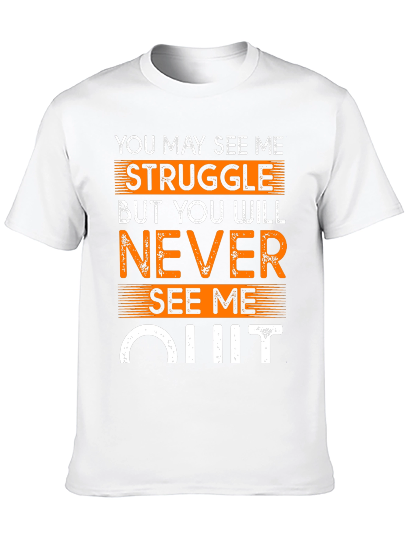 Motivational T-Shirt: Never Quit