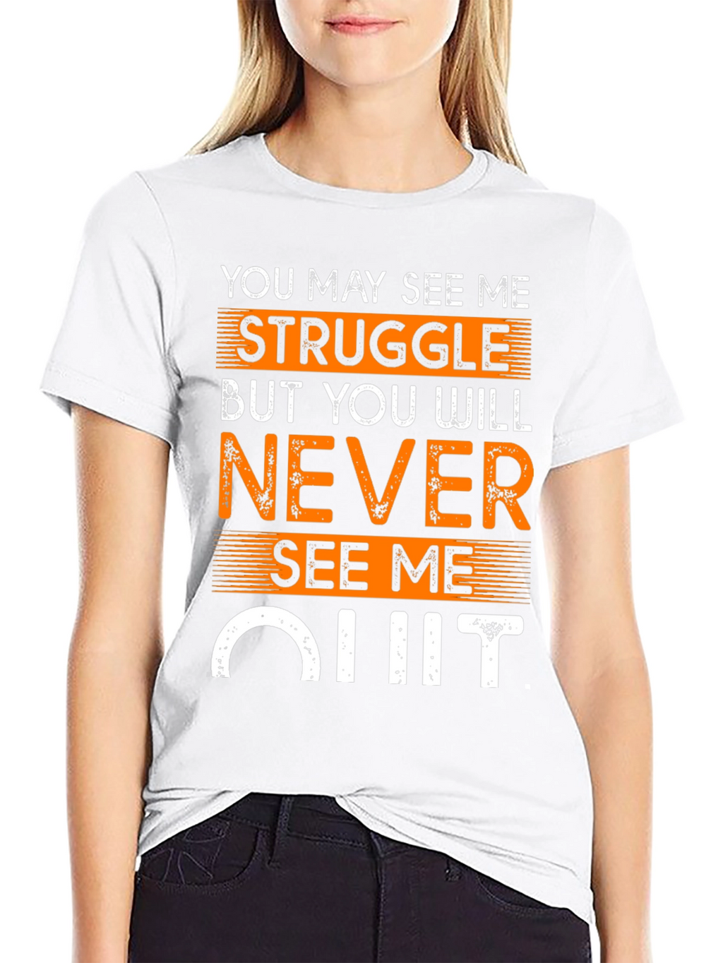 Motivational T-Shirt: Never Quit