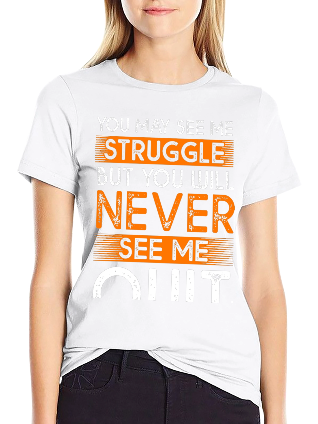 Motivational T-Shirt: Never Quit