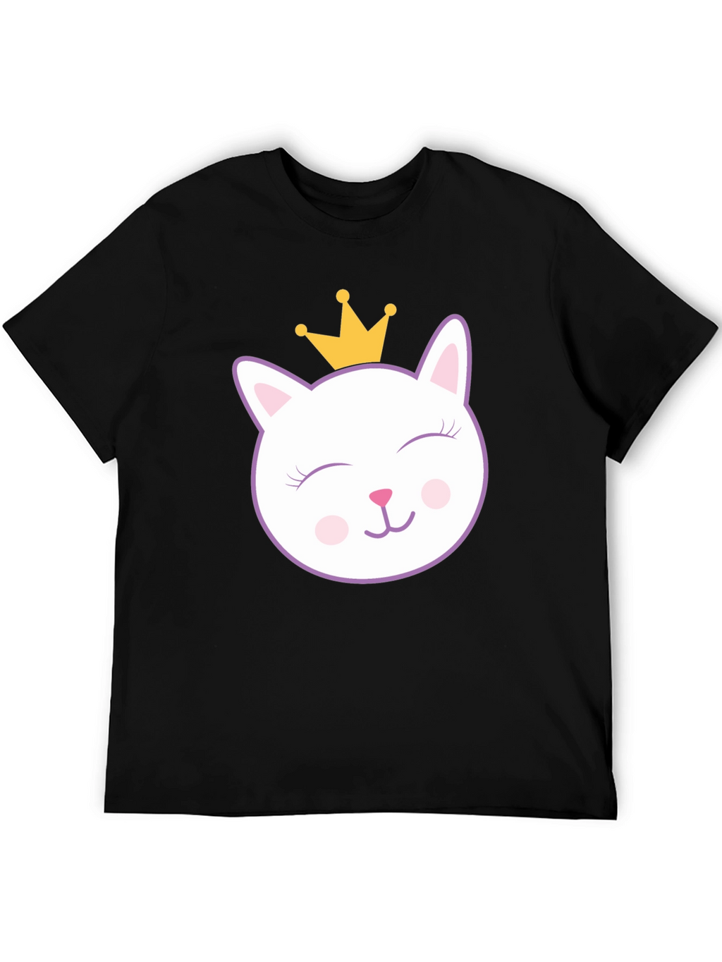 Cute Cat Princess Graphic T-Shirt