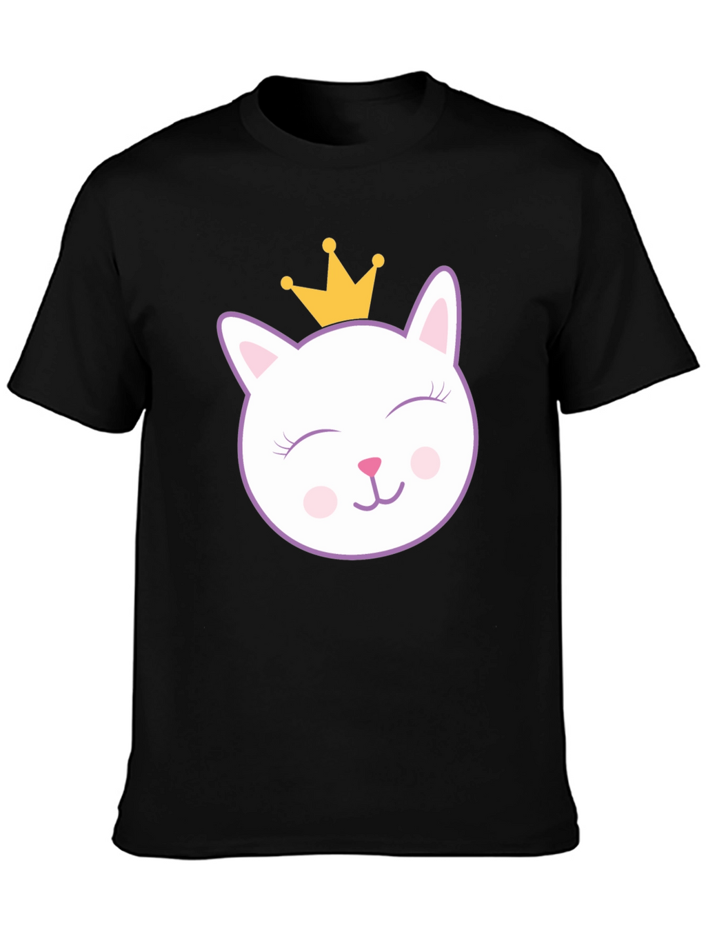 Cute Cat Princess Graphic T-Shirt