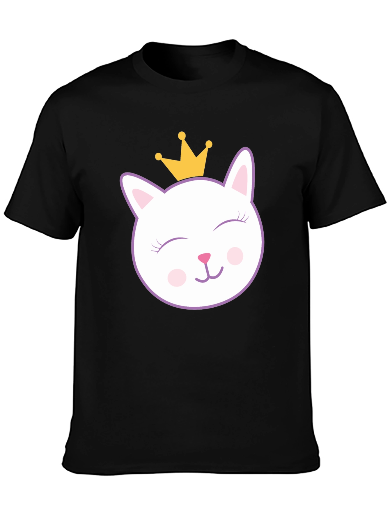 Cute Cat Princess Graphic T-Shirt
