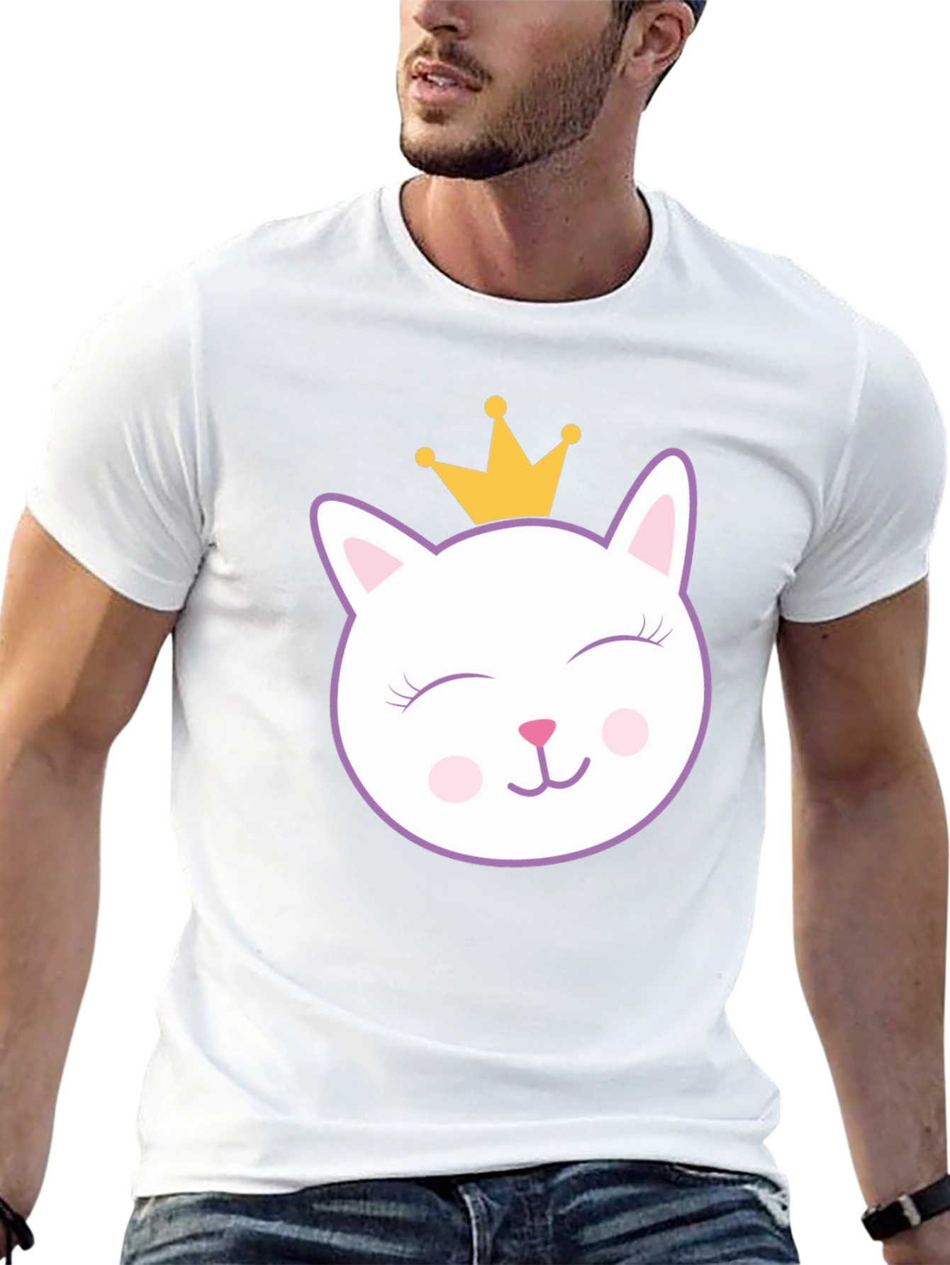 Cute Cat Princess Graphic T-Shirt