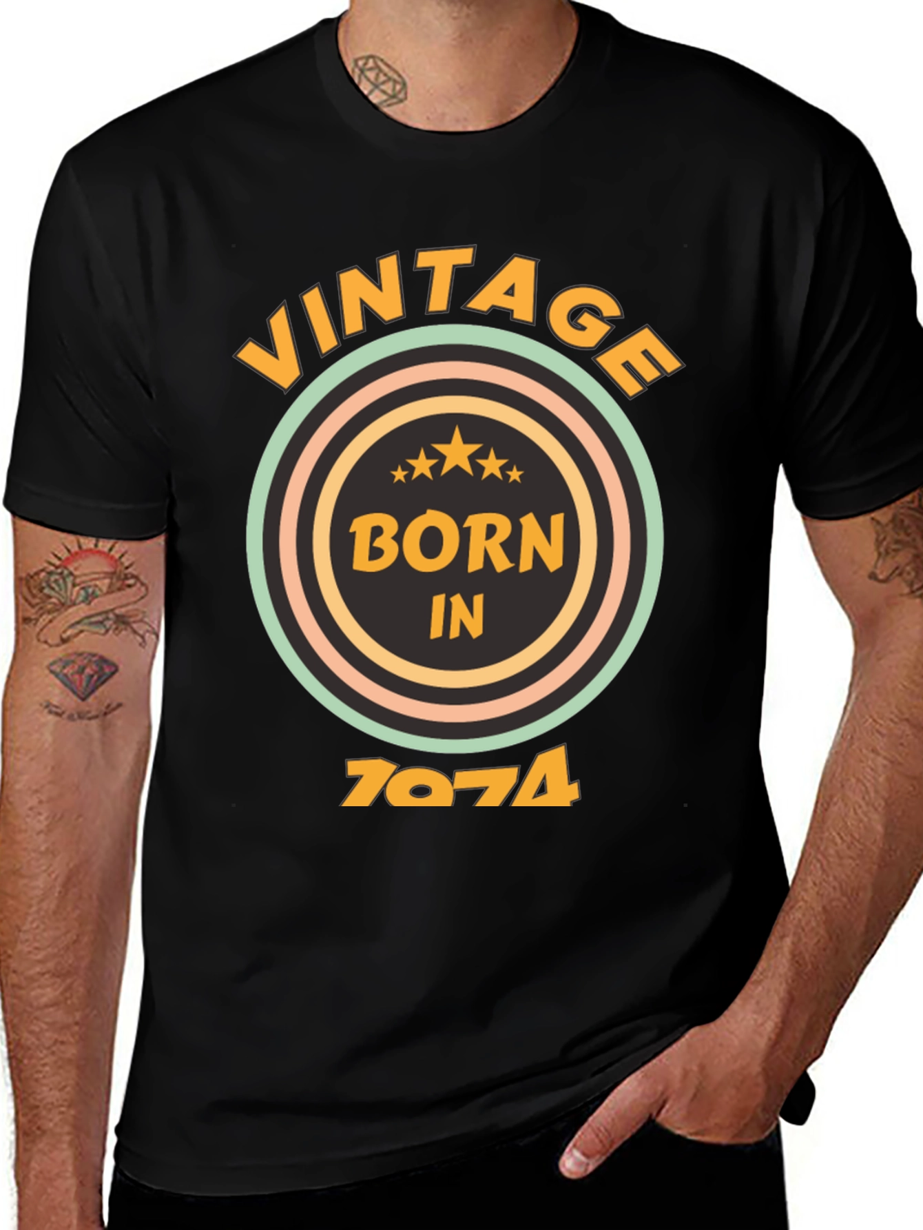 Vintage Born in 1974 T-Shirt
