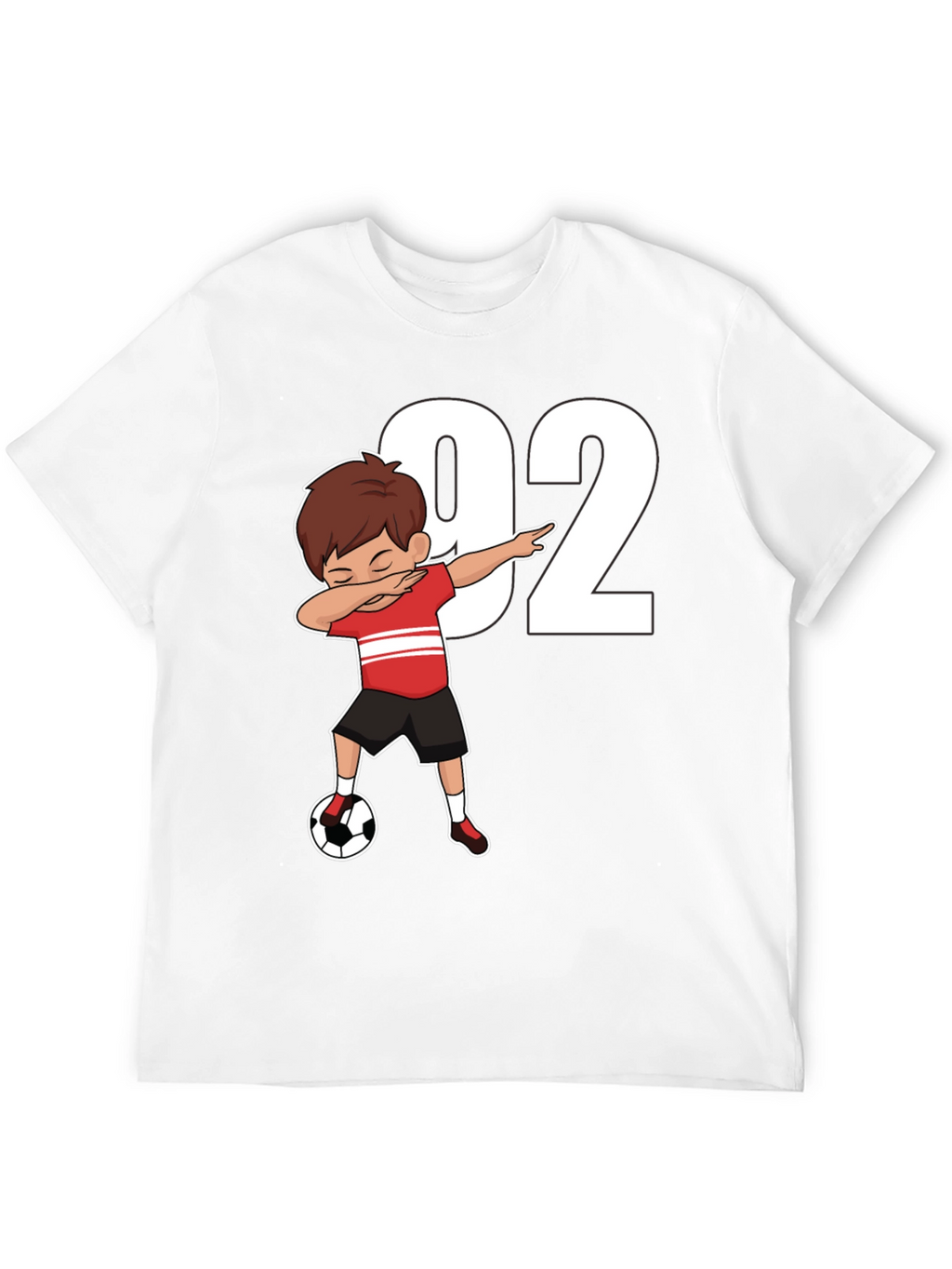 Soccer Dab Boy 92 Black T-Shirt