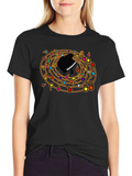 Musical Notes Piano T-Shirt - Unique Design