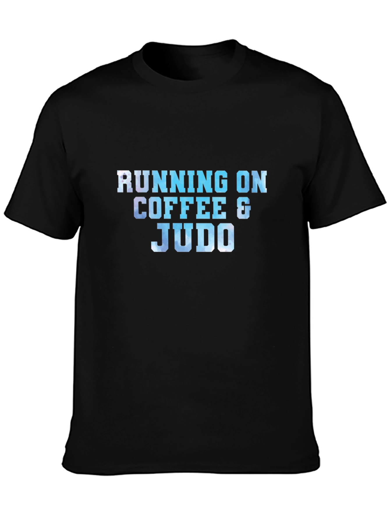 Running on Coffee & Judo Black T-Shirt