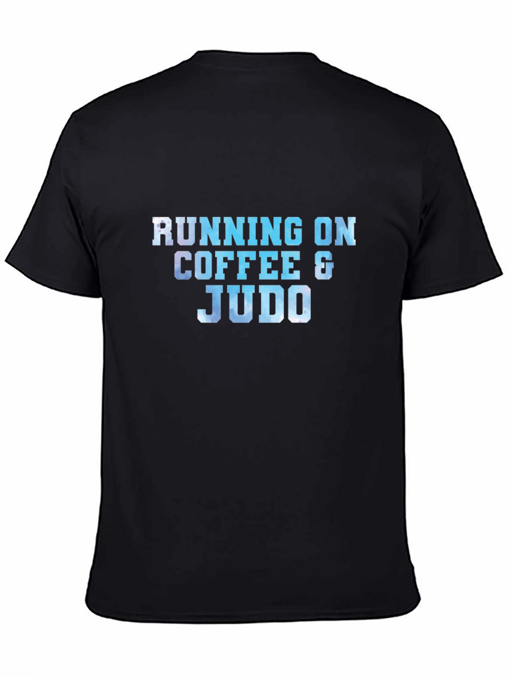 Running on Coffee & Judo Black T-Shirt