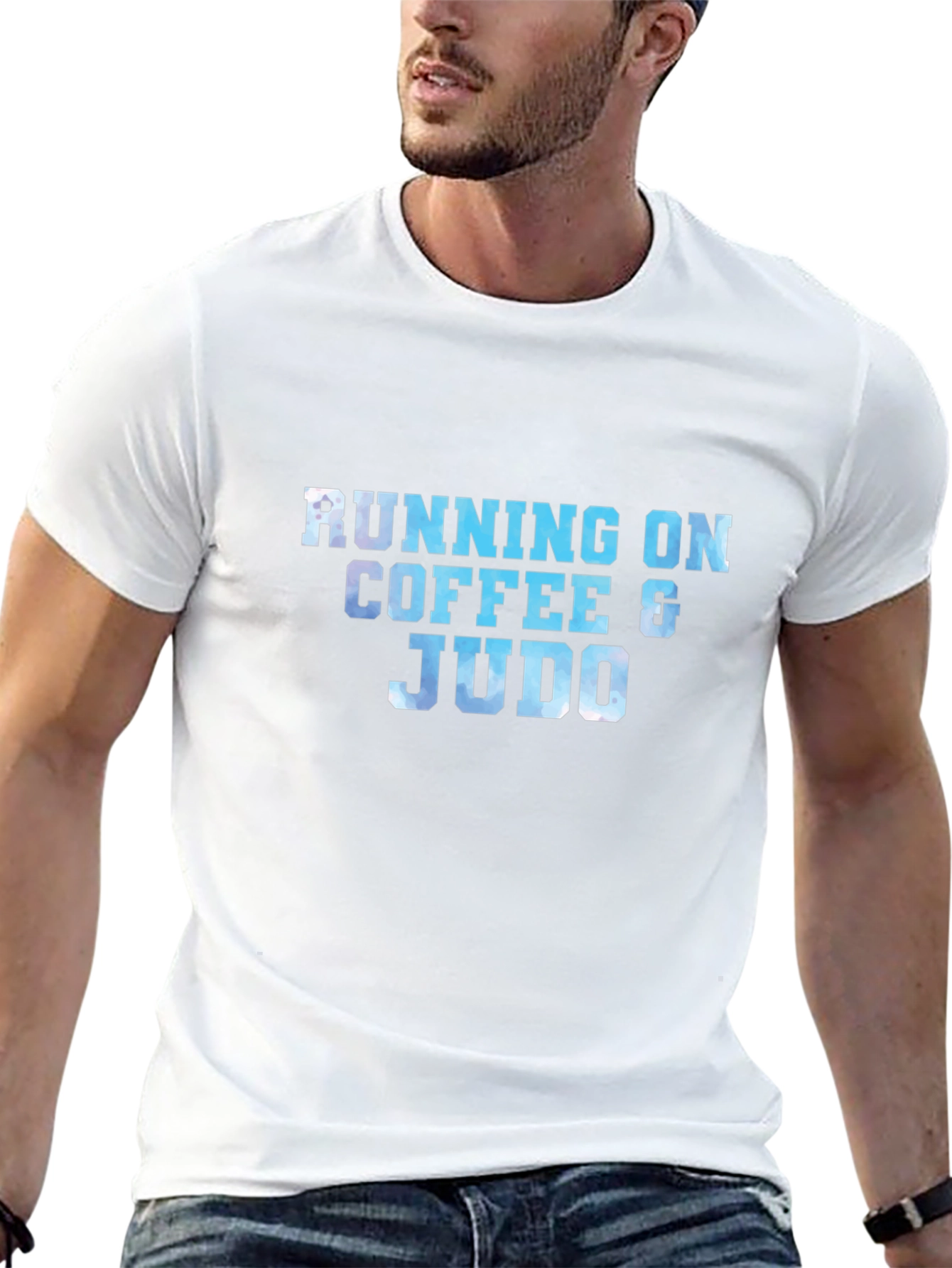 Running on Coffee & Judo Black T-Shirt