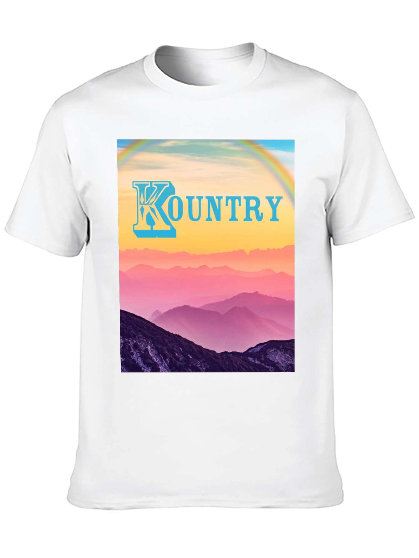 Kountry Mountain Rainbow Graphic T-Shirt