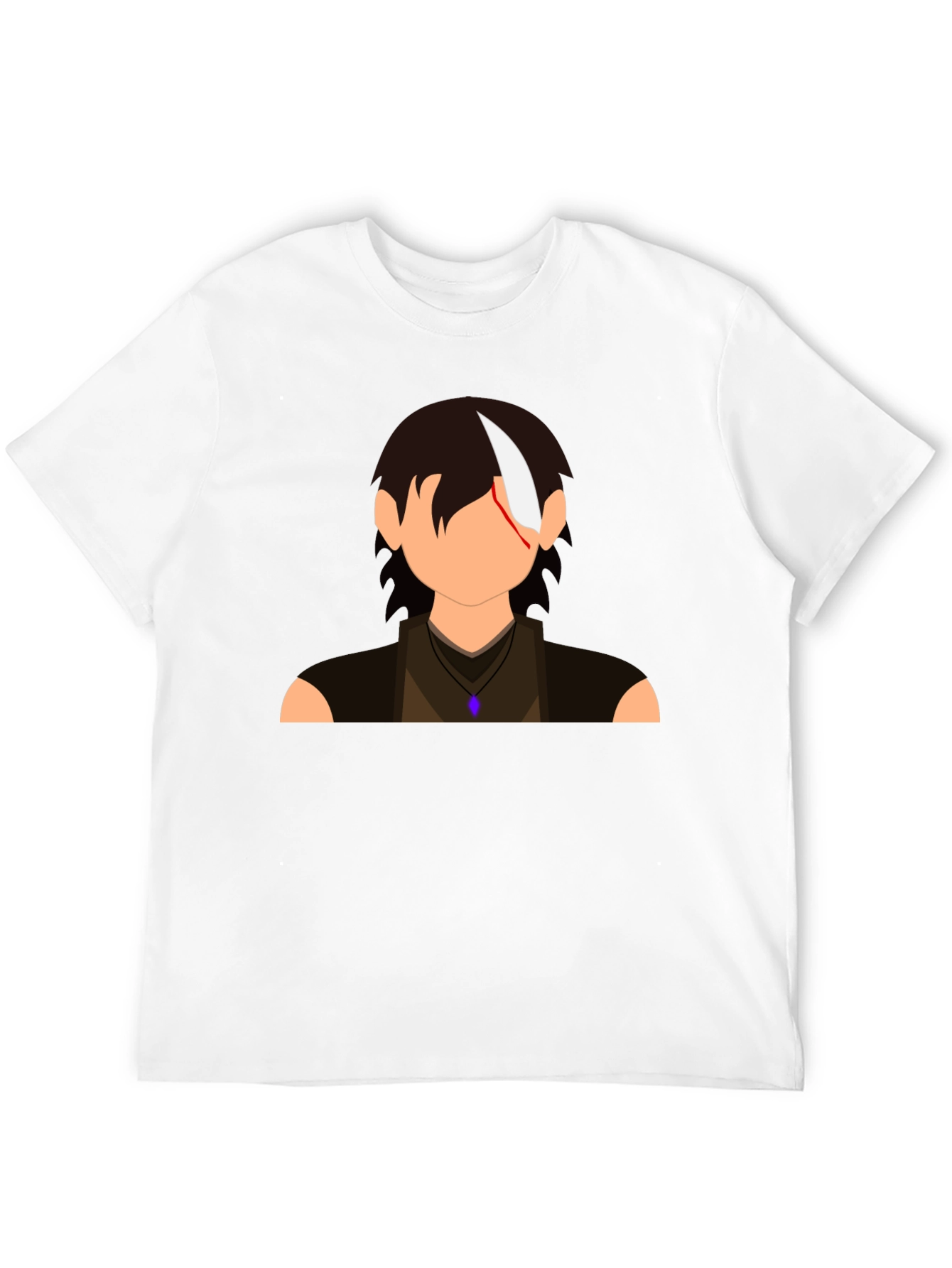 Anime Character Graphic Print Black T-Shirt