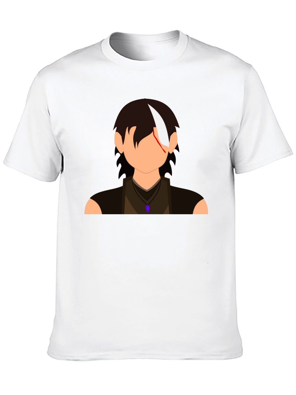 Anime Character Graphic Print Black T-Shirt