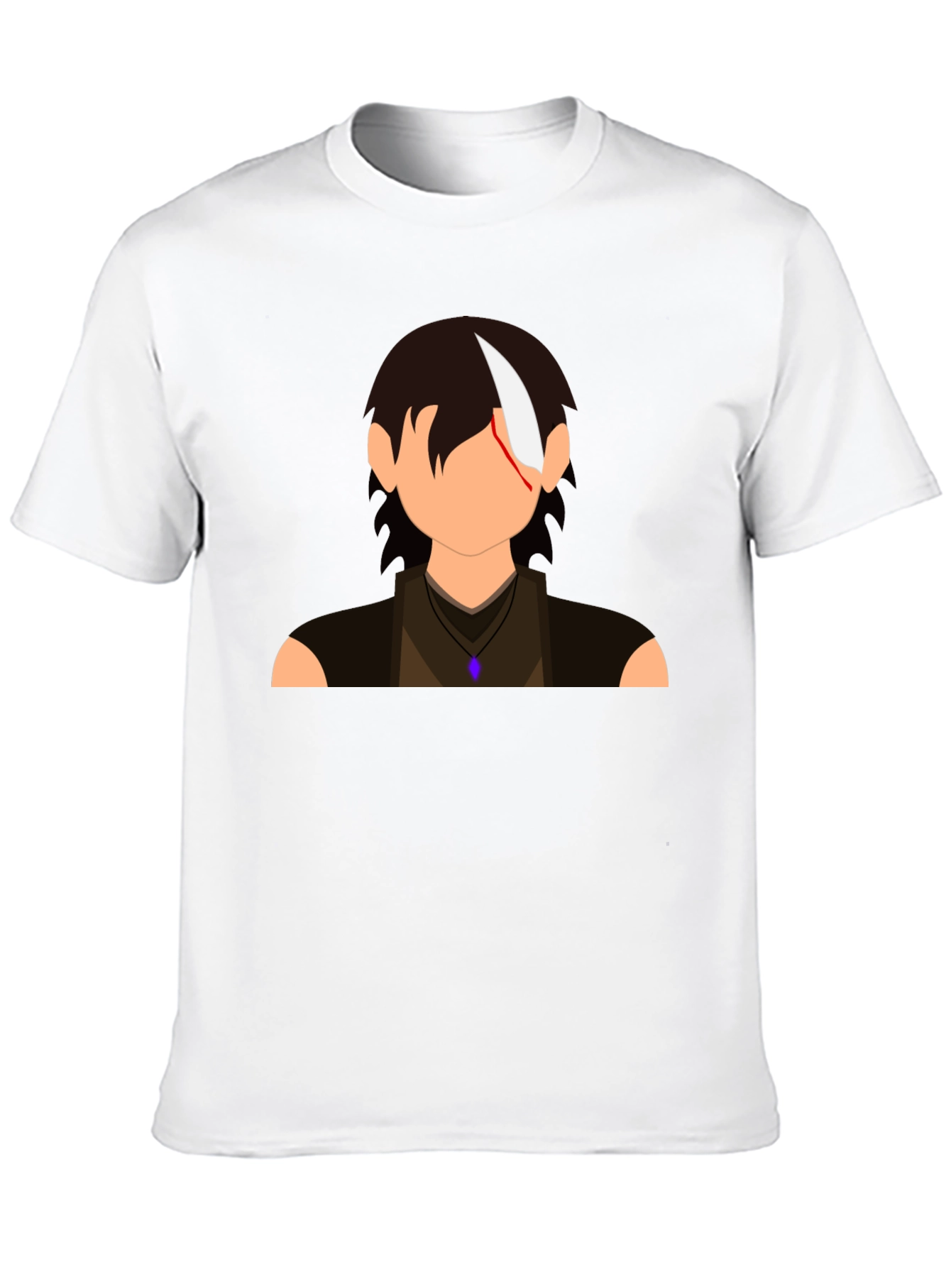 Anime Character Graphic Print Black T-Shirt