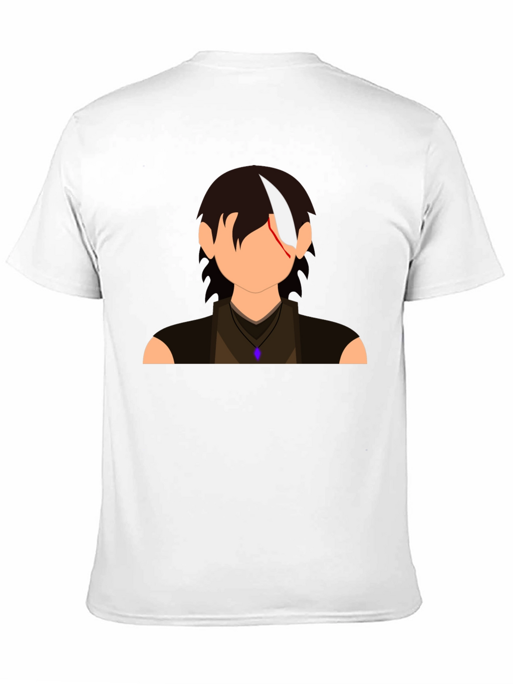 Anime Character Graphic Print Black T-Shirt