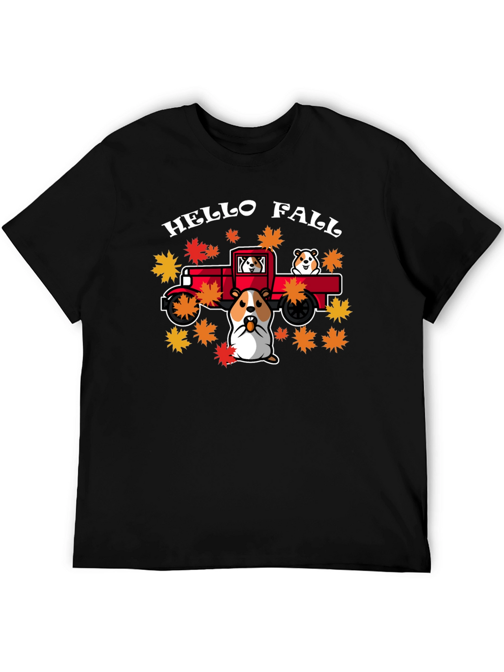 Hello Fall Hamster Truck T-Shirt