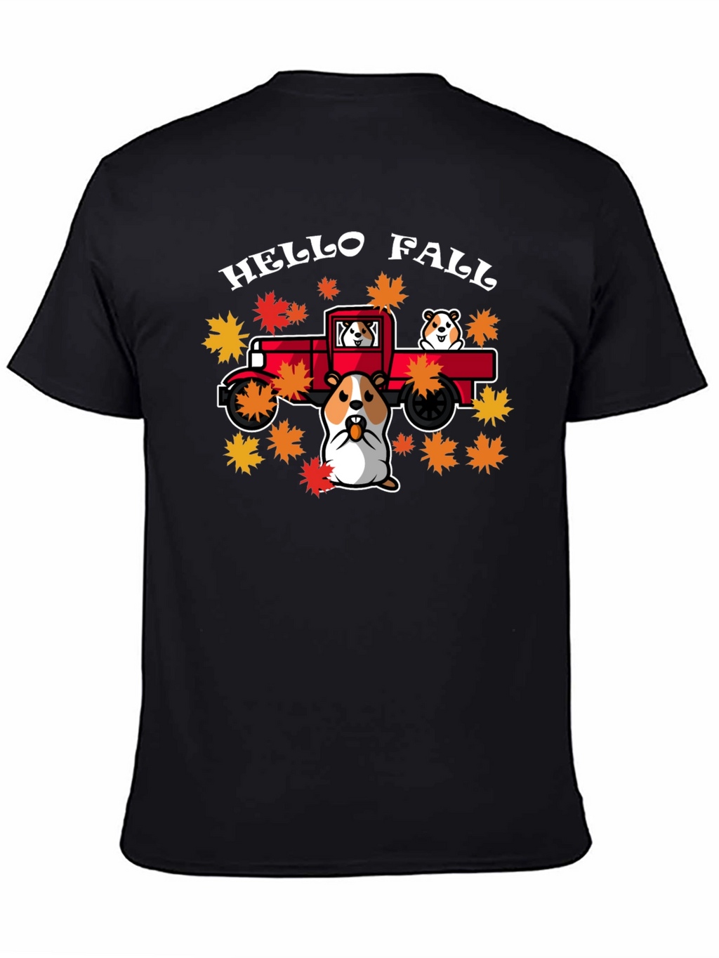 Hello Fall Hamster Truck T-Shirt