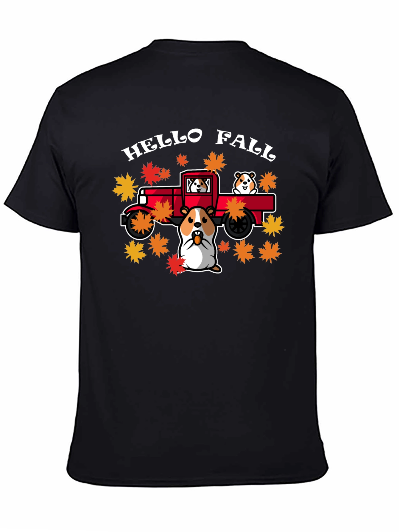 Hello Fall Hamster Truck T-Shirt