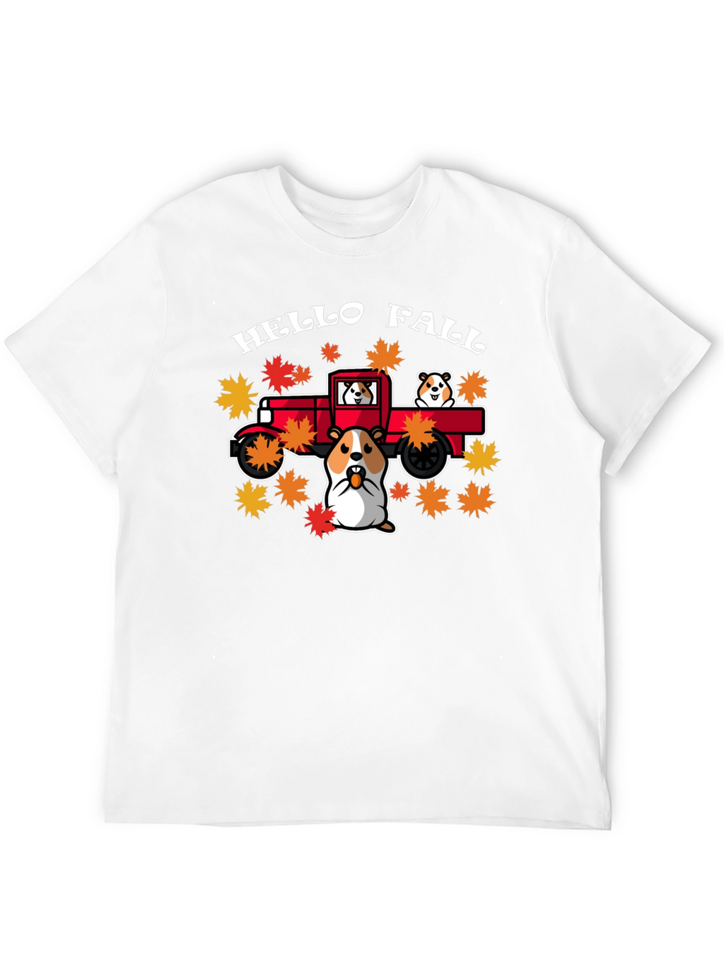 Hello Fall Hamster Truck T-Shirt