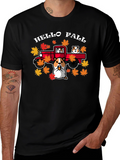 Hello Fall Hamster Truck T-Shirt